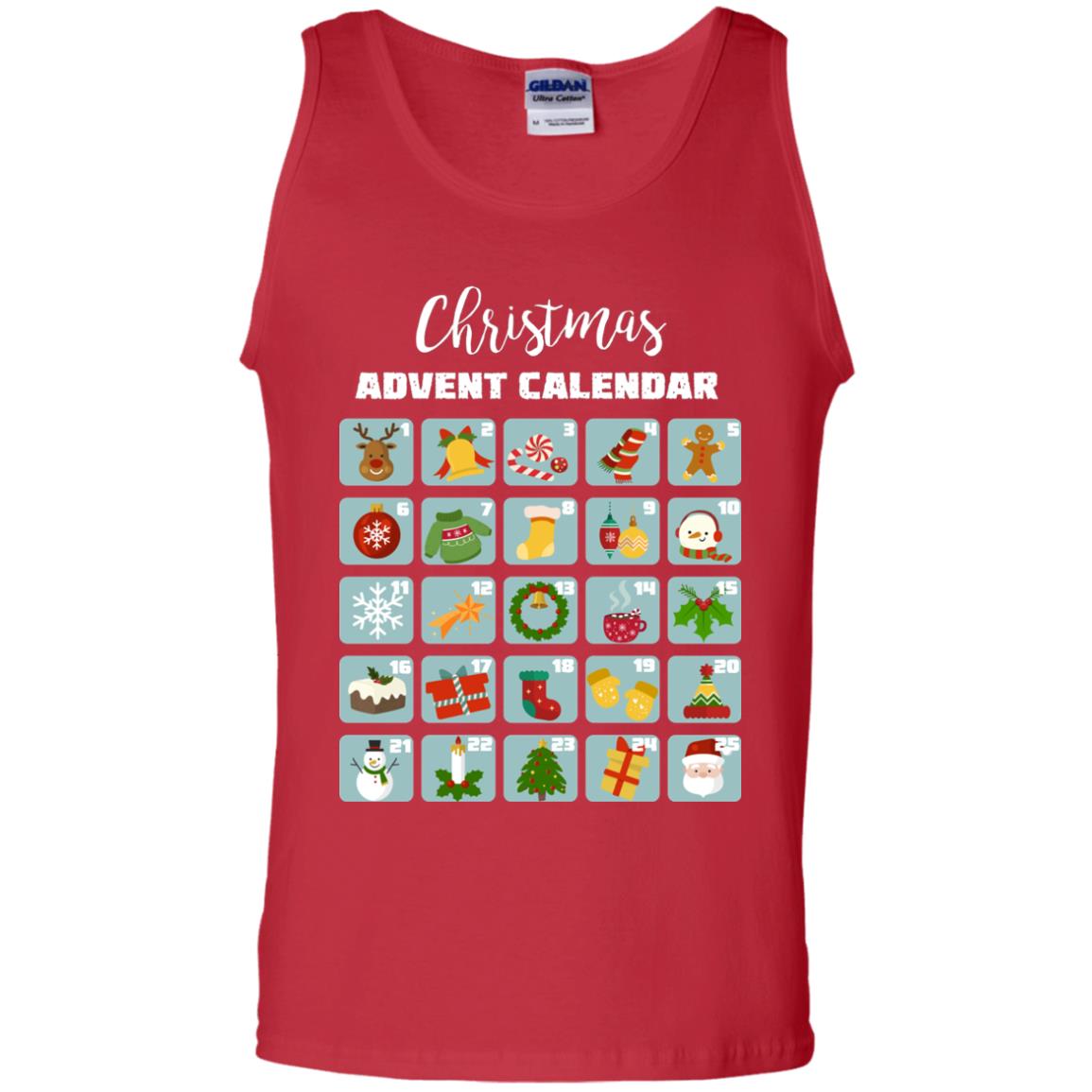 Christmas Calendar December 2018 Gift Shirt Red