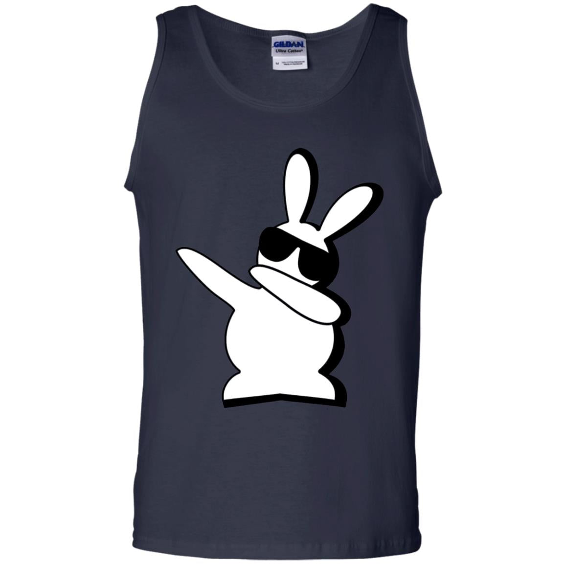 Dabbing Hip Hop Bunny Easter Shirt Navy