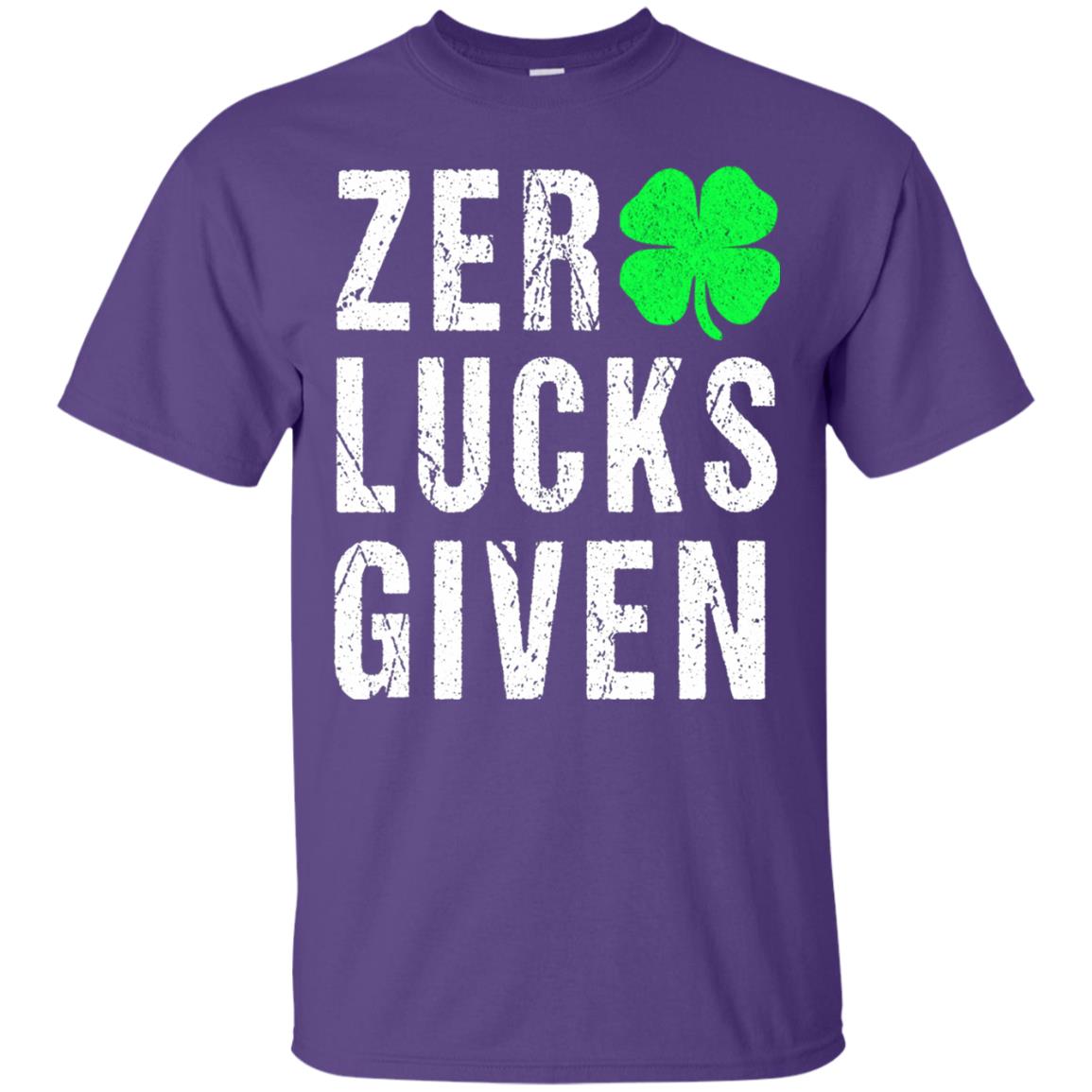 Shamrock Irish Funny Saint Patrick_s Day T-shirt Purple