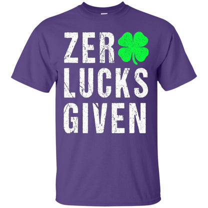 Shamrock Irish Funny Saint Patrick_s Day T-shirt Purple