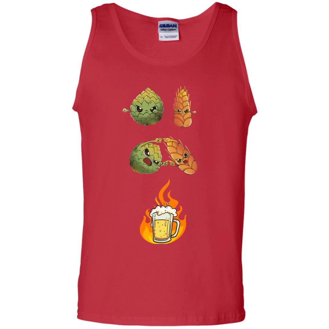 Beer Lover T-shirt Beer Fusion Red
