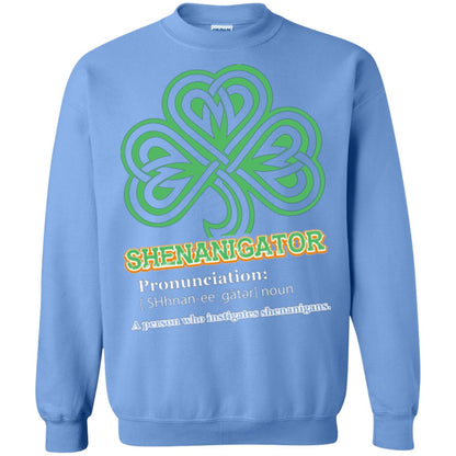 Saint Patrick's Day T-shirt Shenanigator A Person Who Instigates Shenanigans Carolina Blue