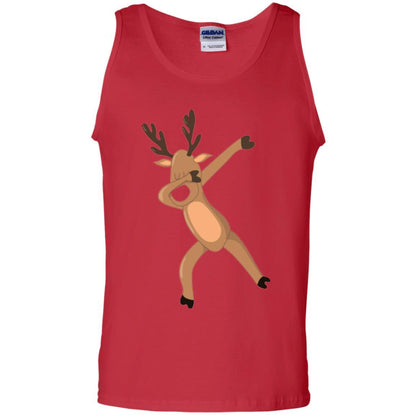 Christmas T-shirt Dabbing Reindeer Red
