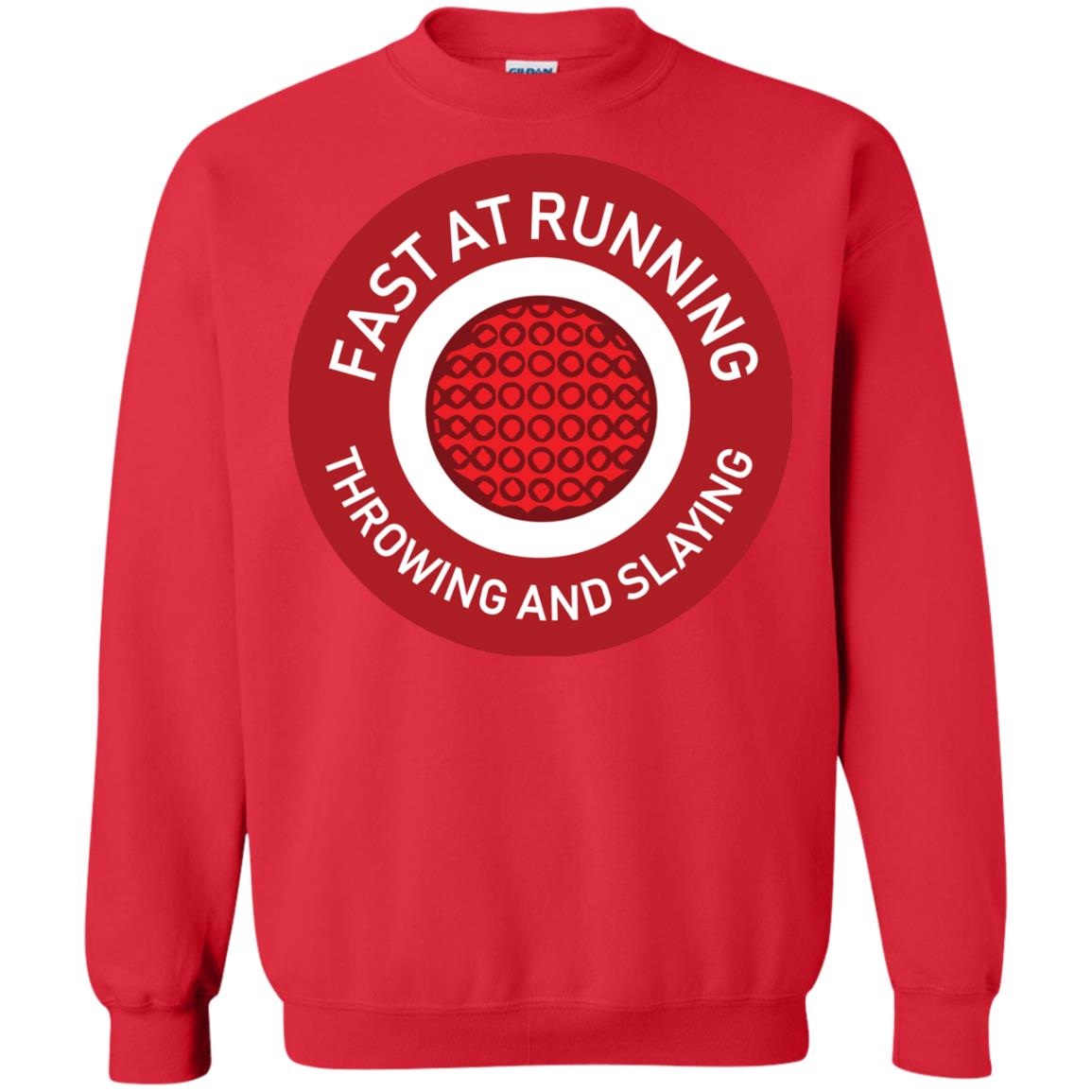 Fast At Running Throwing And Slaying Dodgeball Shirts Red
