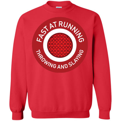 Fast At Running Throwing And Slaying Dodgeball Shirts Red
