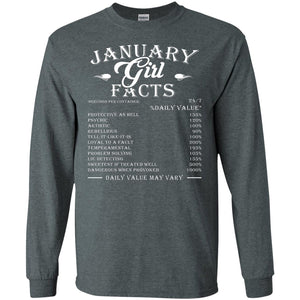 January Girl Facts Facts T-shirtG240 Gildan LS Ultra Cotton T-Shirt