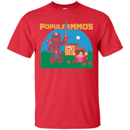 Gaming T-shirt Popularmmos Red