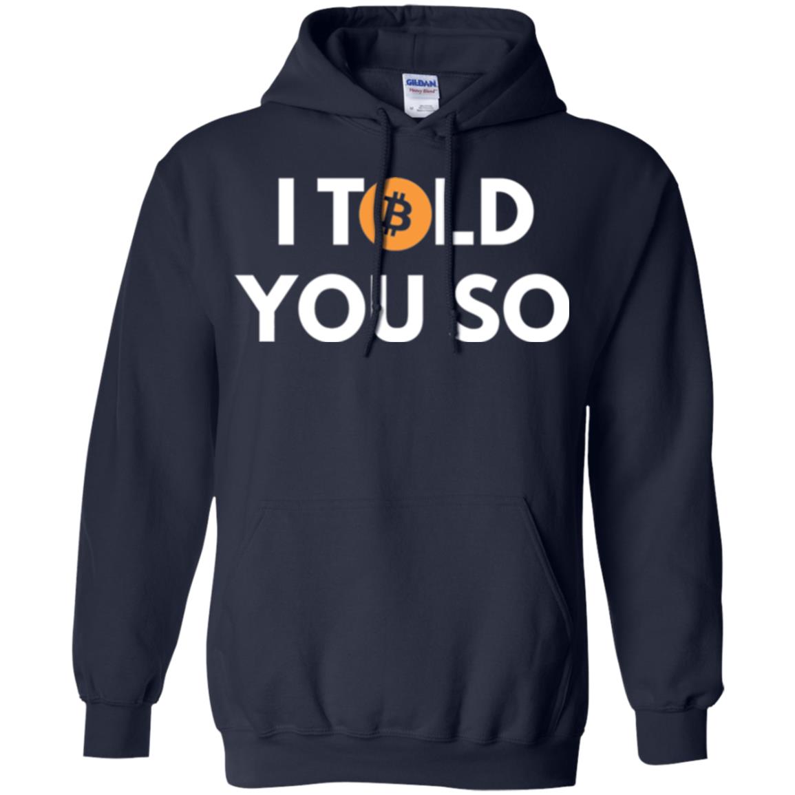 Bitcoin T-shirt I Told You So Navy