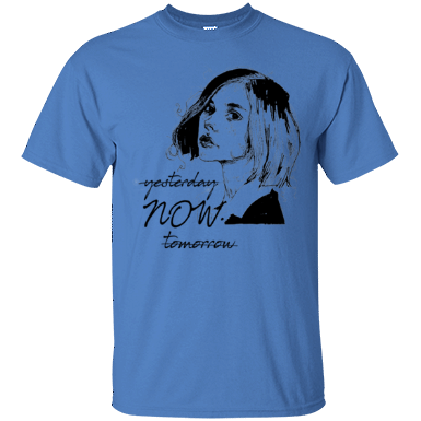 Delete Yesterday No Tomorrow Just Now Funny Quotes T-shirt Iris