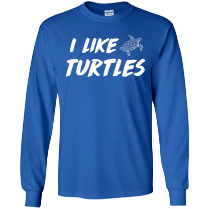 I Like Turtles T-shirt Royal
