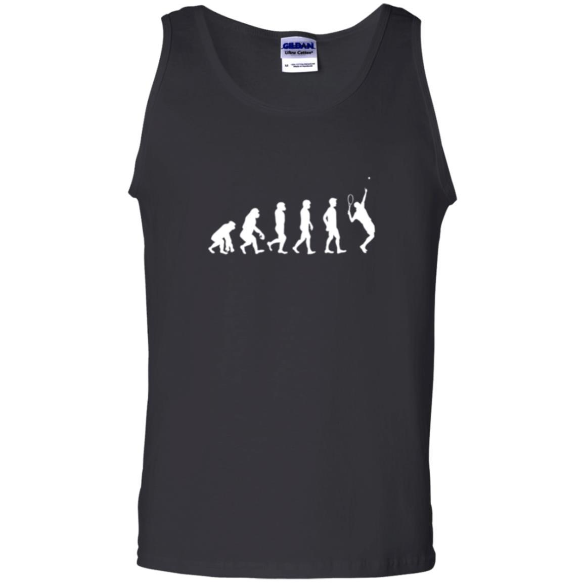 Evolution Of Tennis Player T-shirt Black