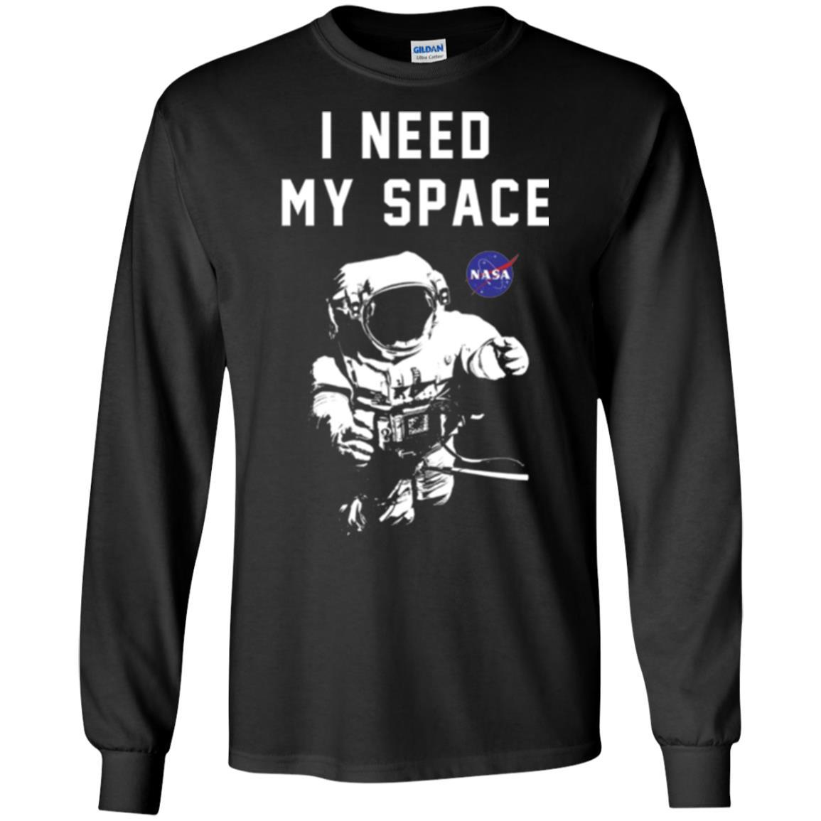 Astronaut T-shirt I Need My Space T-shirt Black