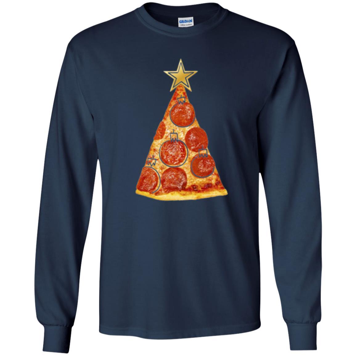 Merry Christmas T-shirt Pizza Slice Christmas Tree