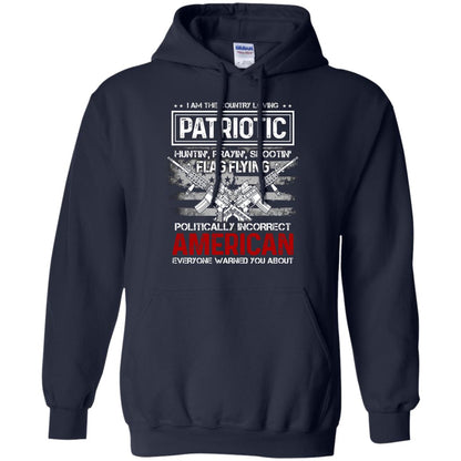 Politically Incorrect American Everyone Warned You About Military Shirt Navy