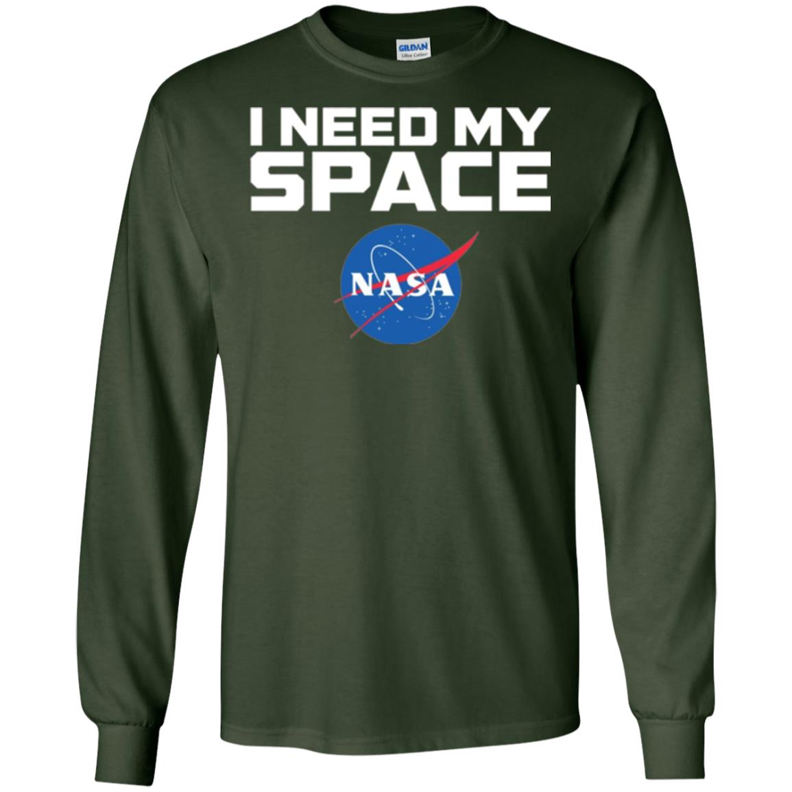 Nasa Logo T-shirt I Need My Space Forest Green