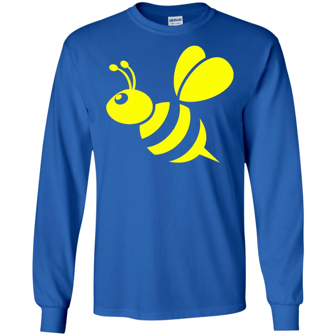 Yellow Honeybee Bee Lover T-shirt Royal