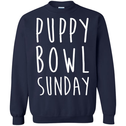 Football Dog Lover T-shirt Puppy Bowl Sunday T-shirt Navy
