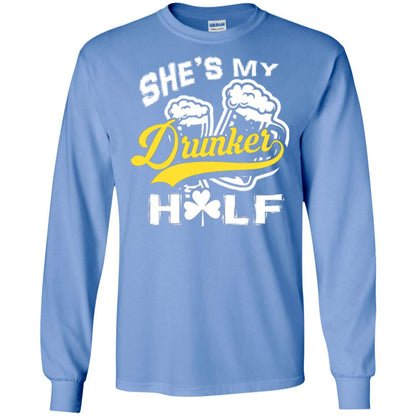 She's My Drunker Half Saint Patrick's Day T-shirt Carolina Blue
