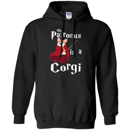 Dog Lover T-shirt My Patronus Is A Corgi Black