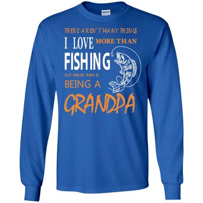 Fishing Grandpa Shirt I Love More Than Fishing Royal