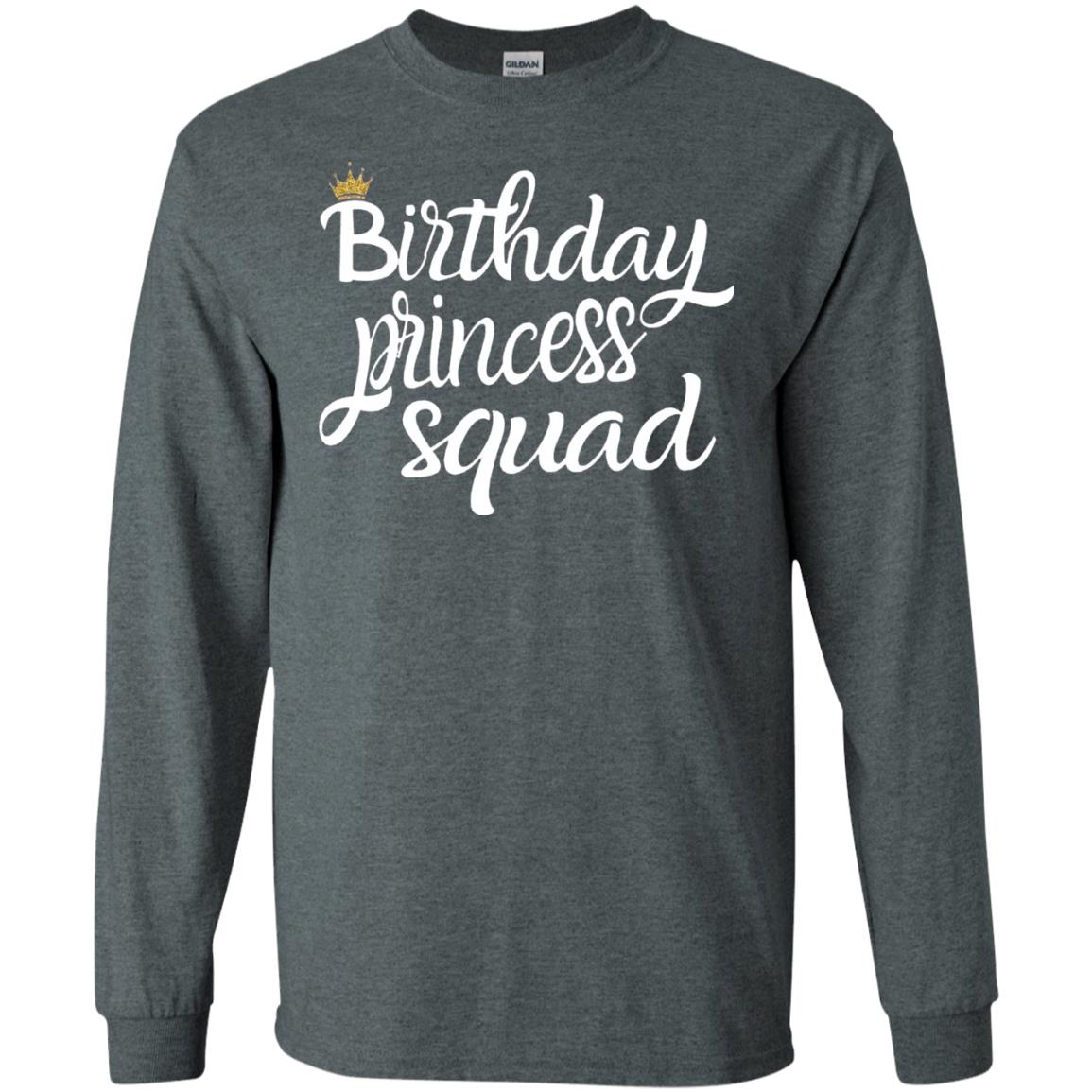 Birthday T-shirt Princess Squad Dark Heather