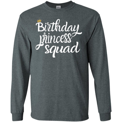 Birthday T-shirt Princess Squad Dark Heather