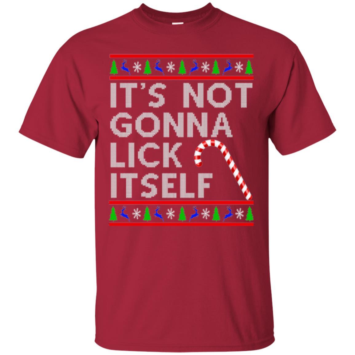 Christmas T-shirt It's Not Gonna Lick Itself Cardinal