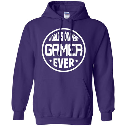 World’s Okayest Gamer Ever Best T-shirt For Gaming Lover Purple