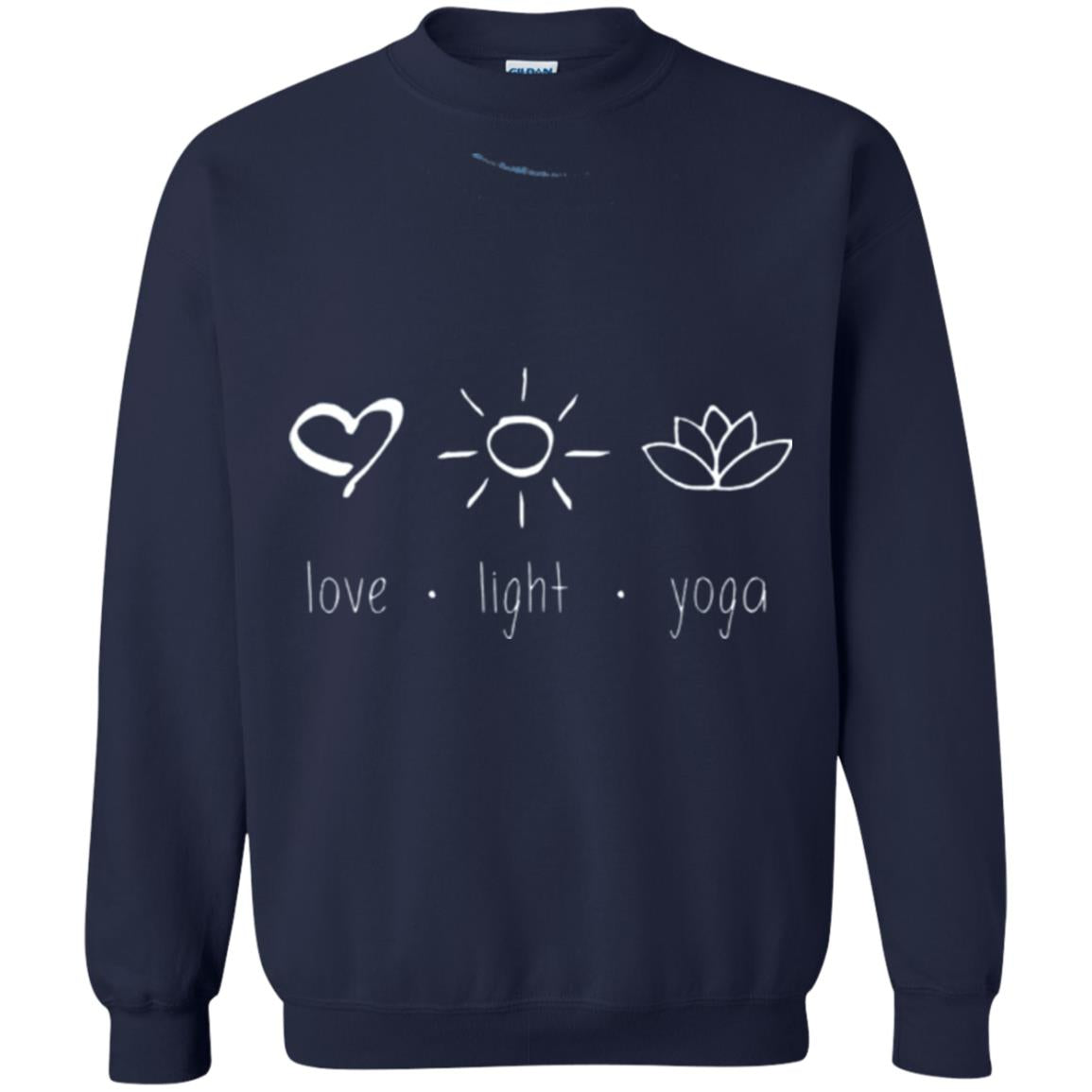 Yoga Lovers T-shirt Love Light Yoga Navy