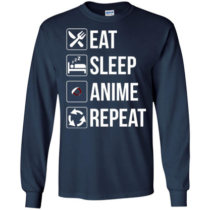 Anime Lovers T-shirt Eat Sleep Anime Repeat