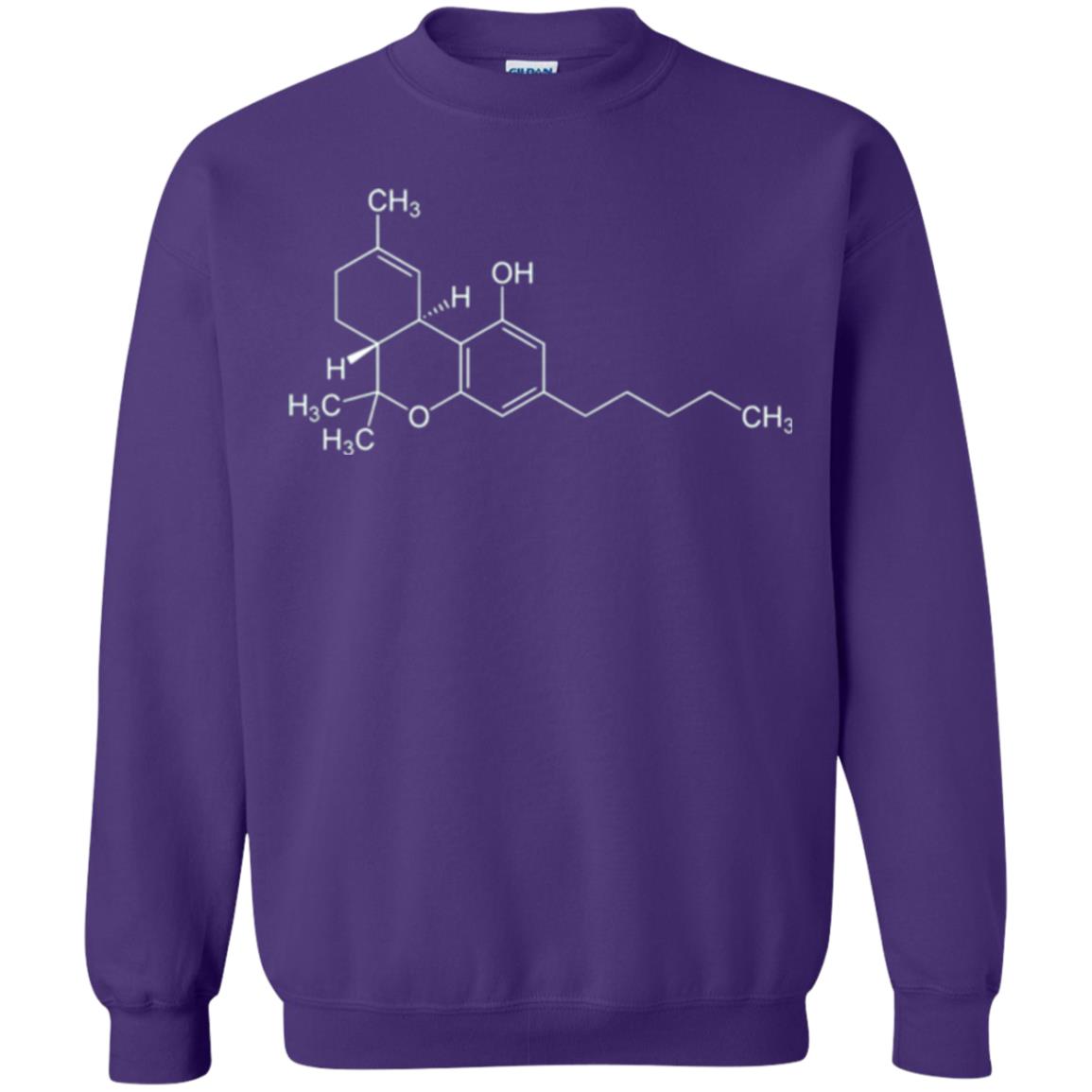 Chemistry T-shirt Molecule Tetrahydrocannabinol Purple