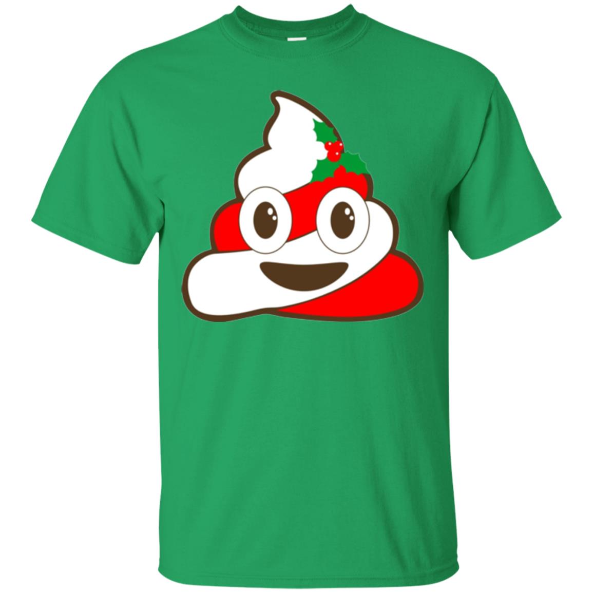 Christmas T-shirt Funny Poop Emojis Irish Green