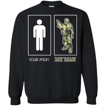 Your Man My Man Military Shirt Black