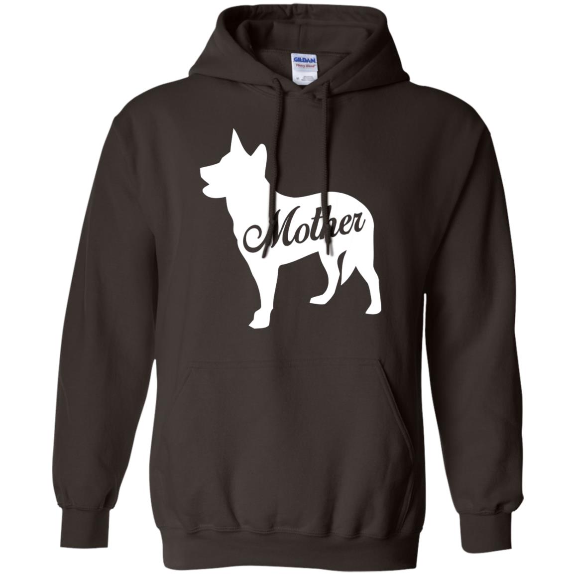 American Cattle Dog Mom T-shirt Dark Chocolate