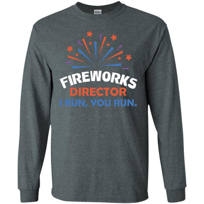 Fireworks Director I Run You Run Shirt Dark Heather