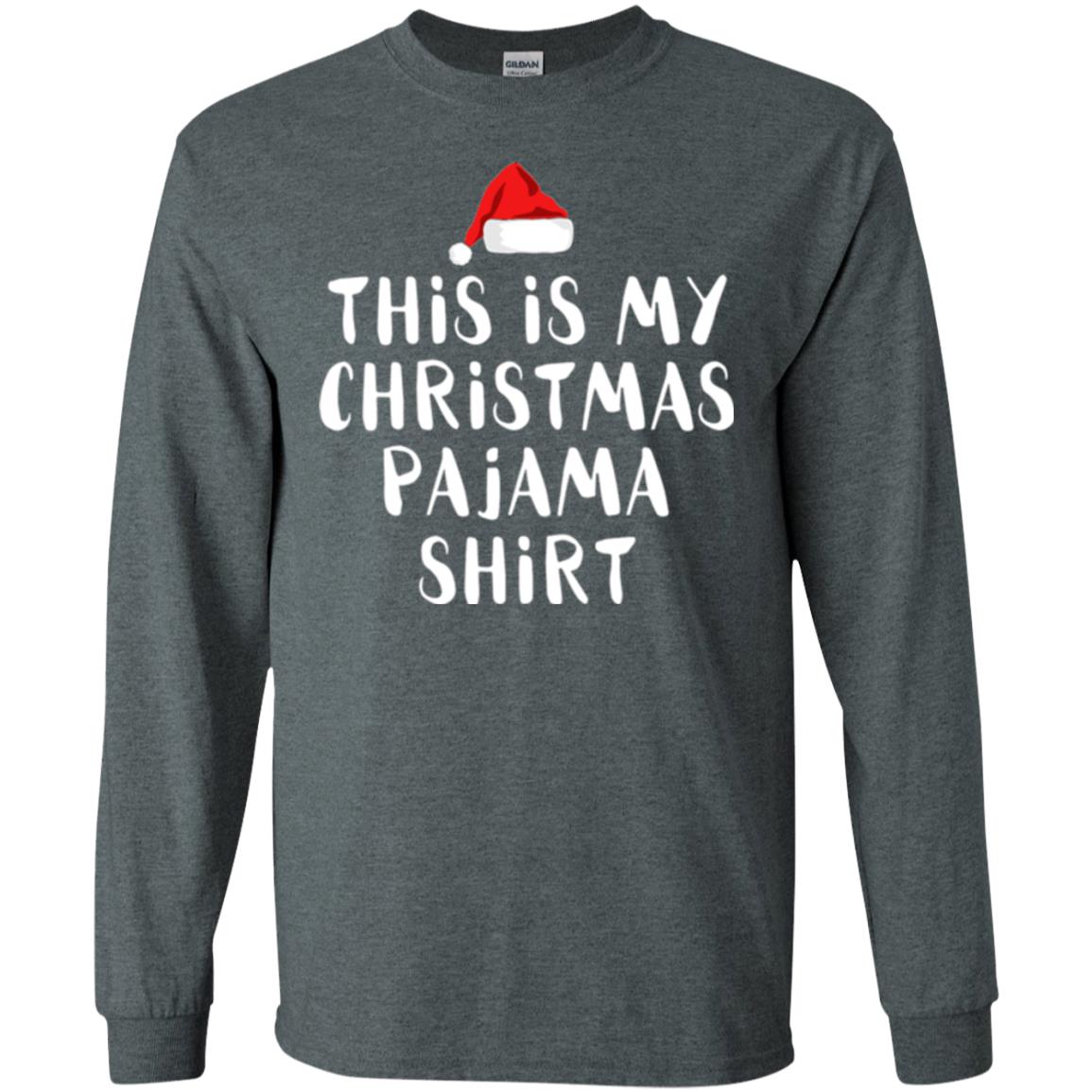 Christmas T-shirt This Is My Christmas Pajama Shirt Dark Heather