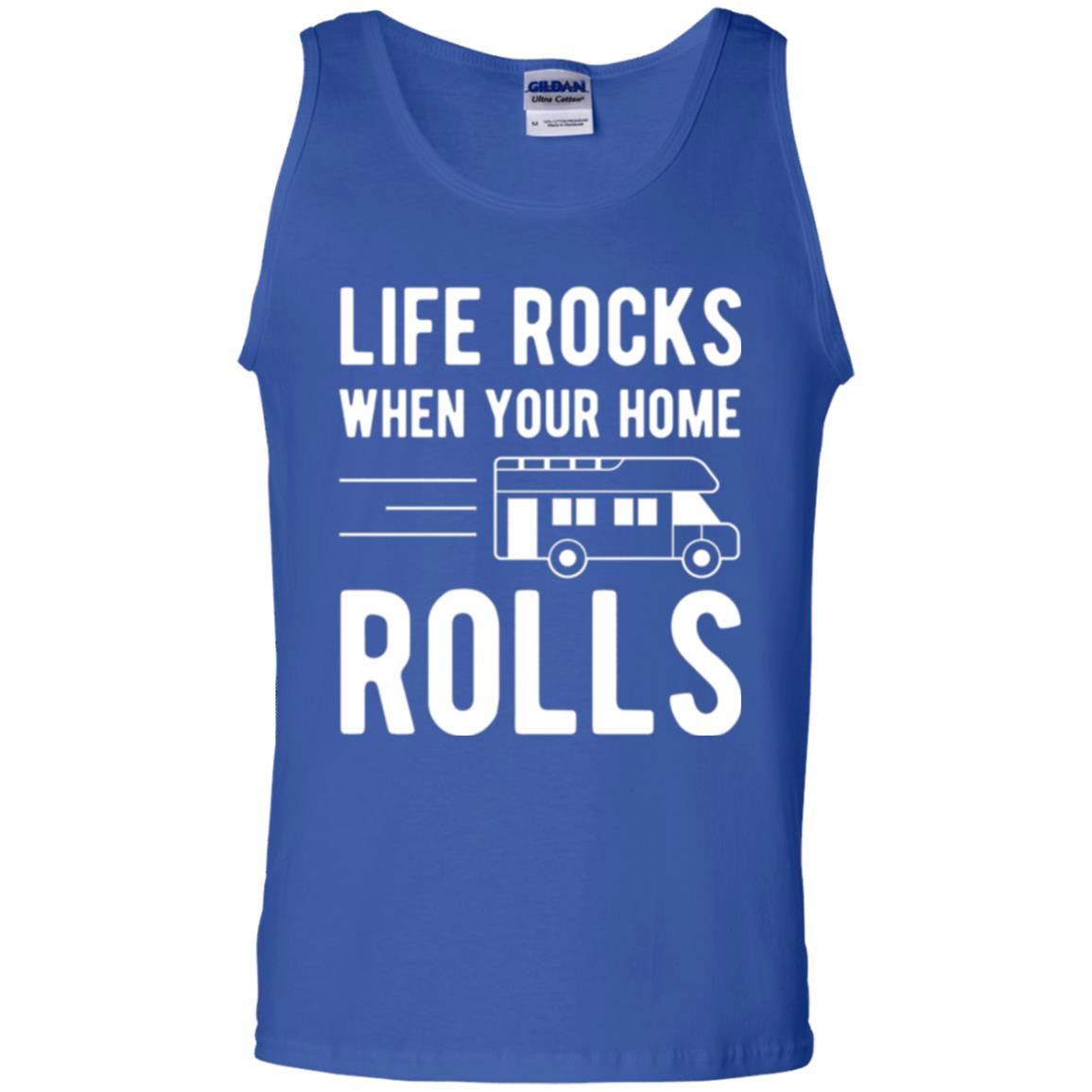 Camper Rv T-shirt Life Rocks When Your Home Roll Royal