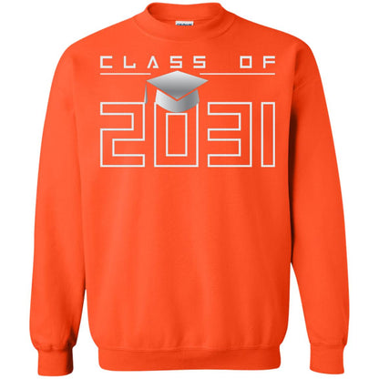 Class Of 2031 Kindergarten First Day Of School Graduate In 2031 Shirt Orange