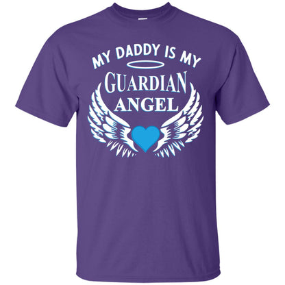 My Daddy Is My Guardian Angel Daddy In Heaven Shirt Purple