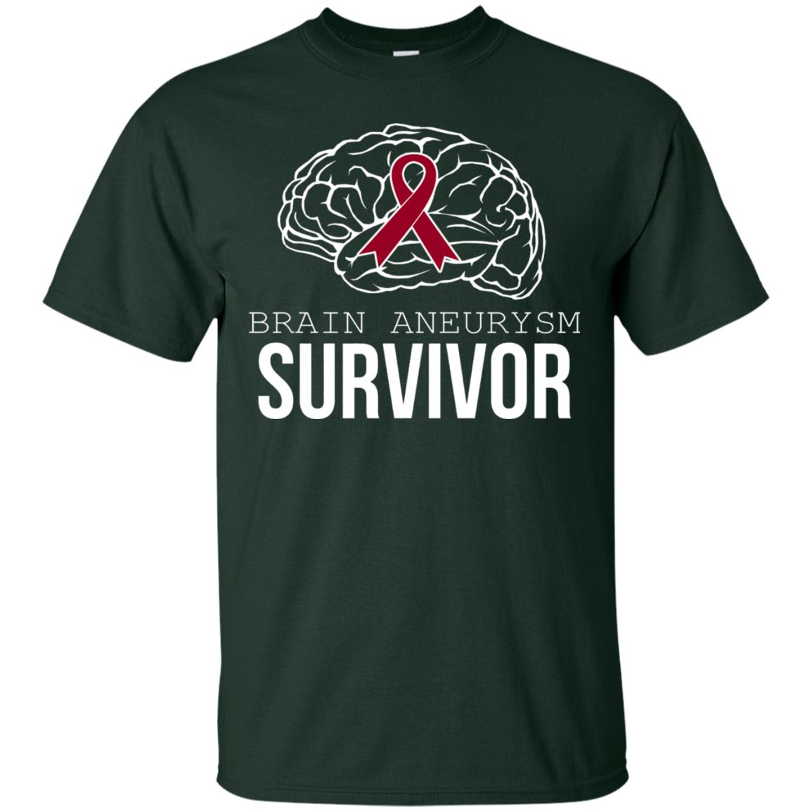 Brain Aneurysm Survivor T-shirt Forest