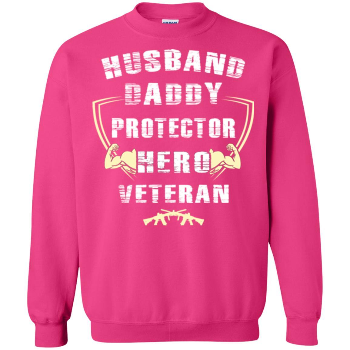 Husband Daddy Protector Hero Veretan T-shirt Heliconia