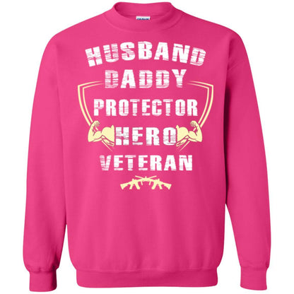 Husband Daddy Protector Hero Veretan T-shirt Heliconia