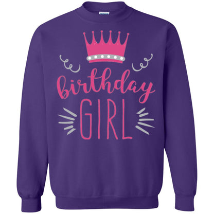 Tiara Crown T-shirt Girl_s Youth Birthday Princess T-shirt Purple