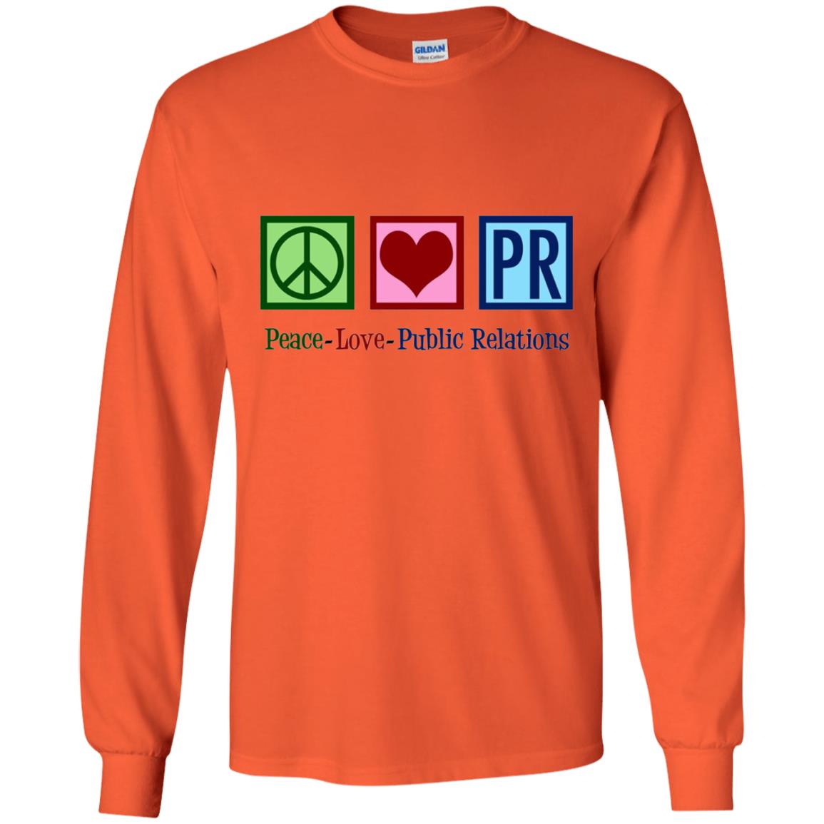 Cool Pr Public Relations T-shirt Orange