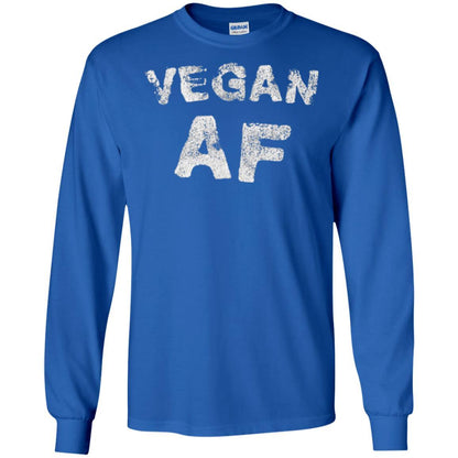 Vegetarian T-shirt Vintage Vegan Af T-shirt Royal
