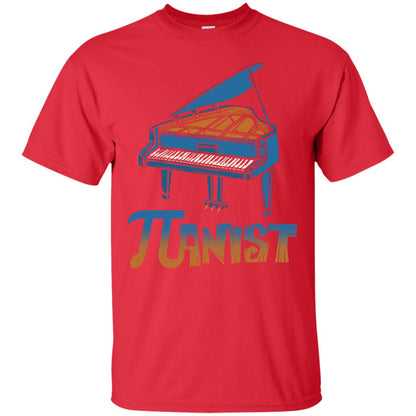 Pianist T-shirt Pi Day With Piano Red