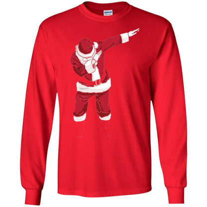 Christmas T-shirt Dabbing Santa Red