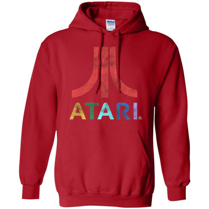 Colorful Retro Atari Gaming Logo T-shirt Red
