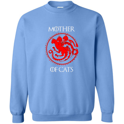 Cat Lovers T-shirt Mother Of Cat Carolina Blue