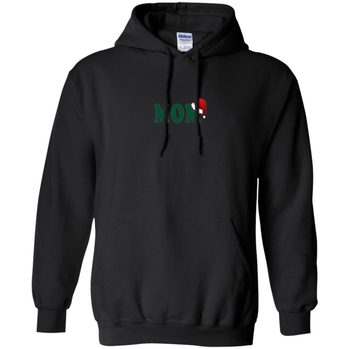 Christmas T-shirt Mom Santa Black
